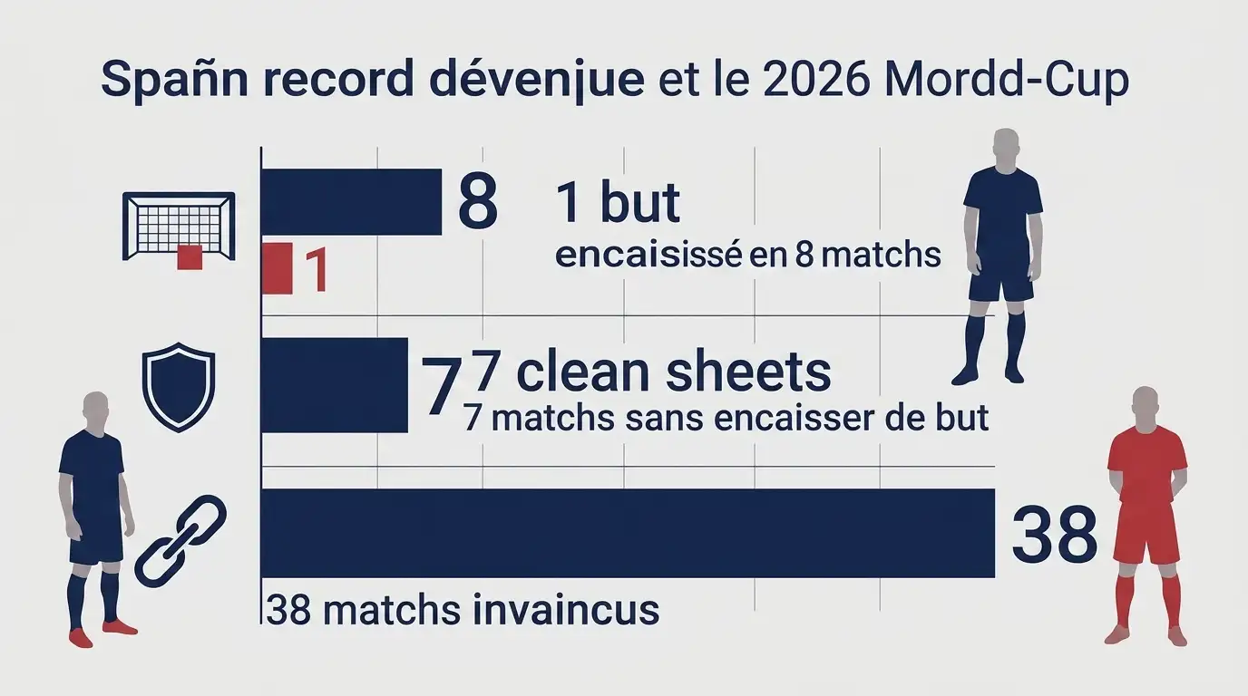 Comparatif chiffré de la défense record de l'Espagne, championne du monde 2026